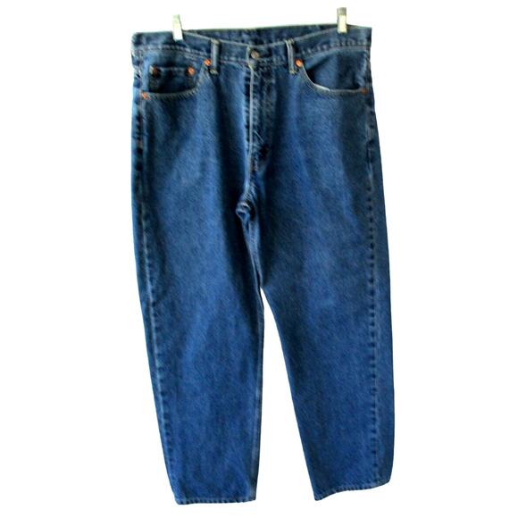 Levi's 550 Men's Medium Wash Straight Leg Blue Jeans Size 38 X 32 - Picture 1 of 8